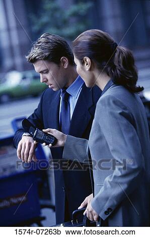 Side profile of a businessman and a businesswoman View Large Photo Image Stock Image - Side profile of a businessman and a businesswoman. Fotosearch