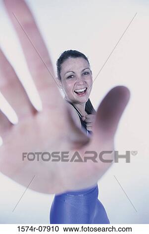 Woman exercising View Large Photo Image Stock Image - Woman exercising. Fotosearch