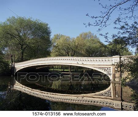 Bow Bridge Central Park New York City USA View Large Photo Image Stock Photograph - Bow Bridge Central Park New York City USA. Fotosearch