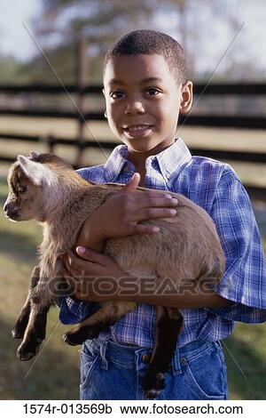 Close-up of a boy holding a lamb View Large Photo Image Stock Image - Close-up of a boy holding a lamb. Fotosearch