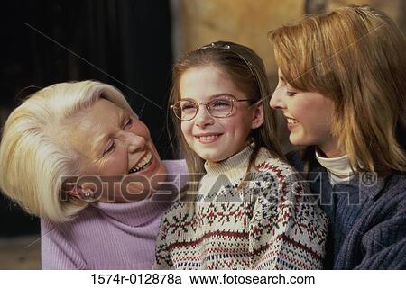 Close-up of a daughter with her mother and grandmother View Large Photo Image Stock Image - Close-up of a daughter with her mother and grandmother. Fotosearch