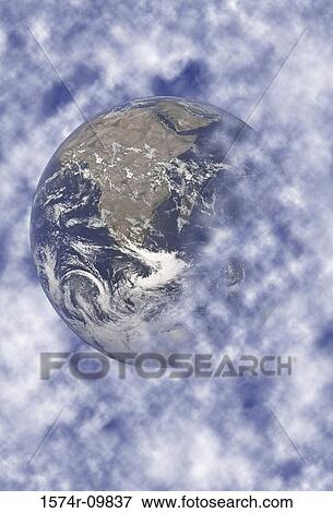 Stock Photo - Close-up of a globe. Fotosearch