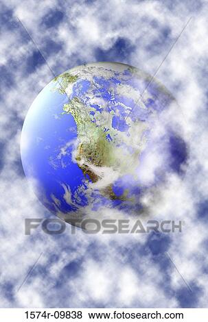 Stock Photo - Close-up of a globe. Fotosearch