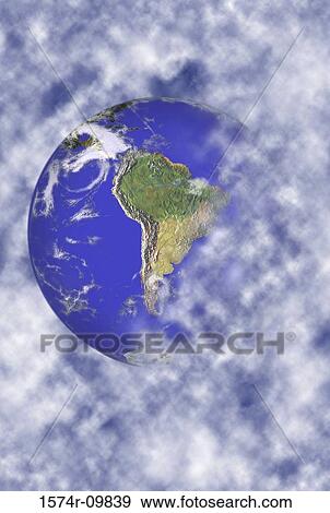 Stock Photo - Close-up of a globe. Fotosearch
