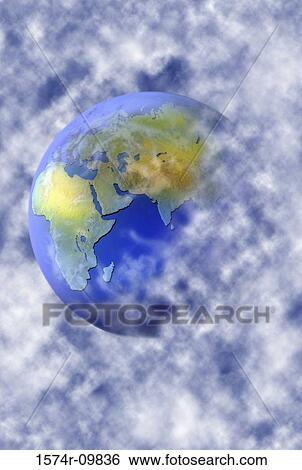 Close-up of a globe View Large Photo Image Stock Photograph - Close-up of a globe. Fotosearch