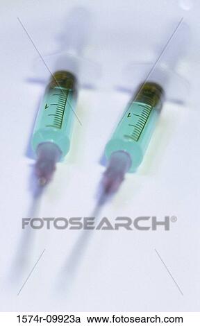Close-up of two syringes View Large Photo Image Stock Image - Close-up of two syringes. Fotosearch