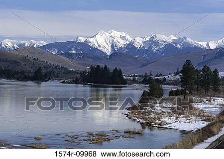 Flathead River Mission Mountains Montana USA View Large Photo Image Stock Photo - Flathead River Mission Mountains Montana USA. Fotosearch