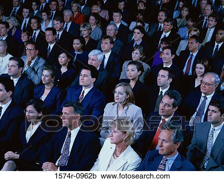 Stock Image - Group of business executives laughing. Fotosearch