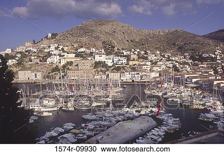 Hydra Saronic Gulf Islands Greece View Large Photo Image Stock Image - Hydra Saronic Gulf Islands Greece. Fotosearch