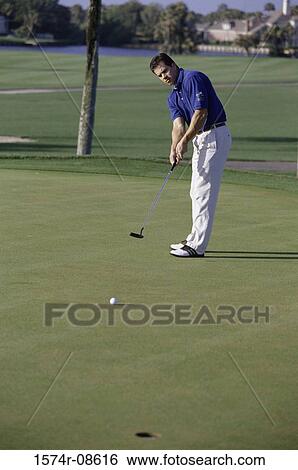 Man playing golf View Large Photo Image Stock Photograph - Man playing golf. Fotosearch
