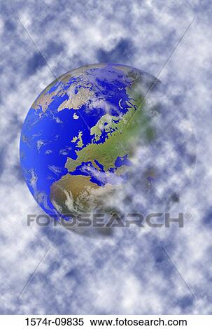Stock Photography - Mist surrounding the Earth. Fotosearch
