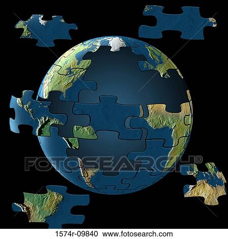 Pieces of a jigsaw puzzle forming a globe View Large Photo Image Stock Image - Pieces of a jigsaw puzzle forming a globe. Fotosearch