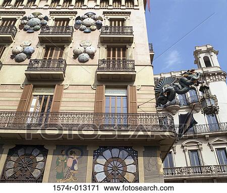 Placa de la Boqueria Barcelona Spain View Large Photo Image Stock Image - Placa de la Boqueria Barcelona Spain. Fotosearch