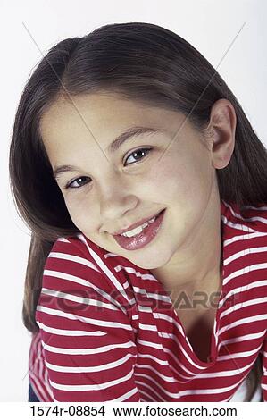 Portrait of a girl smiling View Large Photo Image Picture - Portrait of a girl smiling. Fotosearch