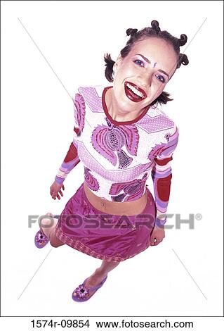 Picture - Portrait of a young woman smiling. Fotosearch