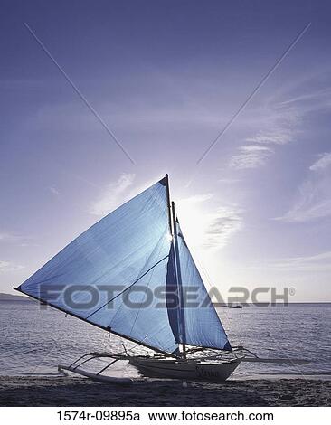 Sailboat in the sea View Large Photo Image Stock Image - Sailboat in the sea. Fotosearch