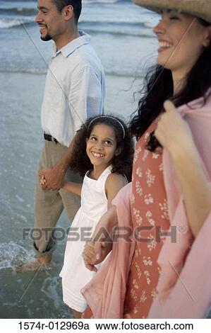 Side profile of parents and their daughter walking on the beach View Large Photo Image Stock Image - Side profile of parents and their daughter walking on the beach. Fotosearch