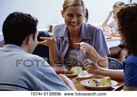 Students in a cafeteria View Large Photo Image Stock Image - Students in a cafeteria. Fotosearch