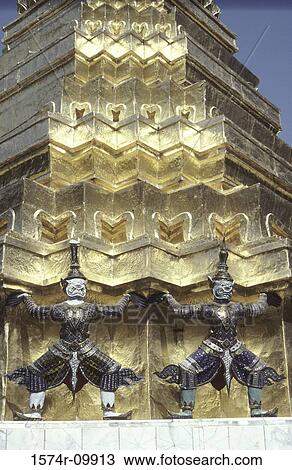 Wat Phra Kaeo (Temple of the Emerald Buddha) Bangkok Thailand View Large Photo Image Stock Image - Wat Phra Kaeo (Temple of the Emerald Buddha) Bangkok Thailand. Fotosearch