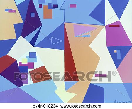 Abstract #34 1992 Diana Ong (b. 1940 Chinese-American) Computer graphics Private Collection View Large Photo Image Picture - Abstract #34 1992 Diana Ong (b. 1940 Chinese-American) Computer graphics Private Collection. Fotosearch