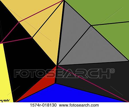 Stock Image - Abstract #9 2002 Diana Ong (b. 1940/Chinese-American) Computer graphics. Fotosearch