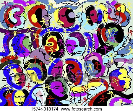 Picture - Abstract Feature 2002 Diana Ong (b. 1940 Chinese-American) Computer graphics. Fotosearch