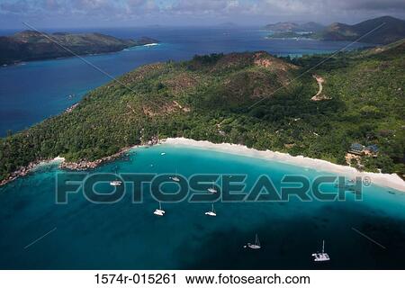 Stock Image - Anse Lazio Praslin Seychelles. Fotosearch