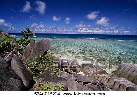 Anse Pierrot La Digue Seychelles View Large Photo Image Picture - Anse Pierrot La Digue Seychelles. Fotosearch