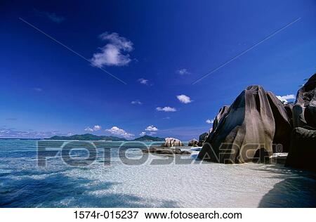 Stock Photo - Anse Source d'Argent La Digue Seychelles. Fotosearch
