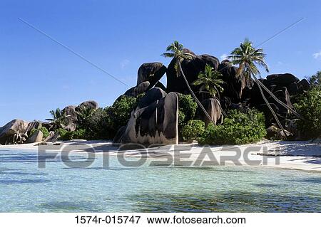 Anse Source d'Argent La Digue Seychelles View Large Photo Image Stock Photo - Anse Source d'Argent La Digue Seychelles. Fotosearch