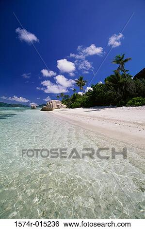 Anse Source d'Argent La Digue Seychelles View Large Photo Image Stock Photograph - Anse Source d'Argent La Digue Seychelles. Fotosearch