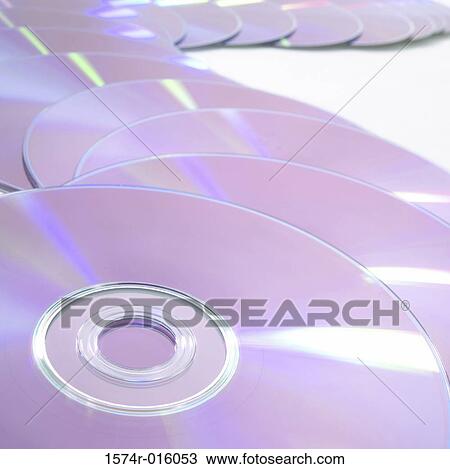 Stock Image - Array of CD's. Fotosearch