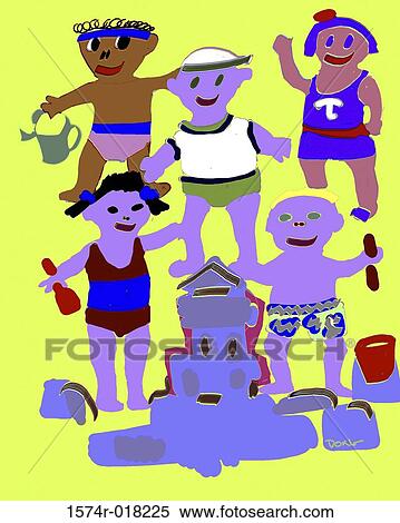 Beach Day 2003 Diana Ong (b. 1940 Chinese-American) Computer graphics View Large Photo Image Stock Photography - Beach Day 2003 Diana Ong (b. 1940 Chinese-American) Computer graphics. Fotosearch