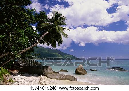 Beau Vallon Beach Mahe Seychelles View Large Photo Image Stock Photo - Beau Vallon Beach Mahe Seychelles. Fotosearch