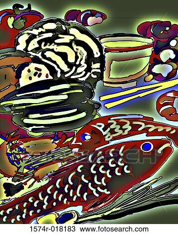 Bluefish Still Life 2002 Diana Ong (b. 1940 Chinese-American) Computer graphics View Large Photo Image Stock Image - Bluefish Still Life 2002 Diana Ong (b. 1940 Chinese-American) Computer graphics. Fotosearch