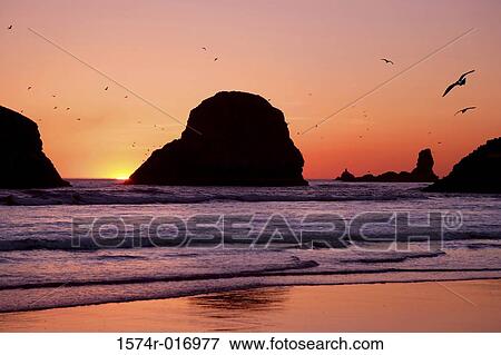 Cannon Beach Oregon USA View Large Photo Image Stock Photo - Cannon Beach Oregon USA. Fotosearch