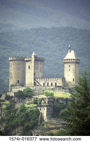 Chateau de Foix France View Large Photo Image Stock Photo - Chateau de Foix France. Fotosearch