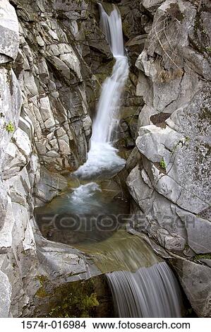 Picture - Christine Falls Mount Rainier National Park Washington, USA. Fotosearch