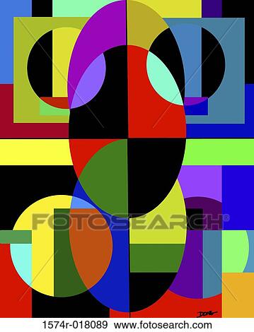 Circle In A Square 2001 Diana Ong (b. 1940/Chinese-American) Computer graphics View Large Photo Image Stock Photo - Circle In A Square 2001 Diana Ong (b. 1940/Chinese-American) Computer graphics. Fotosearch