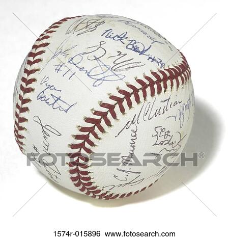 Stock Photograph - Close-up of a baseball. Fotosearch
