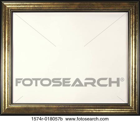 Stock Image - Close-up of a blank picture frame. Fotosearch