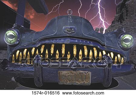 Stock Photograph - Close-up of a car. Fotosearch