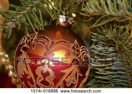 Stock Photo - Close-up of a Christmas ornament. Fotosearch