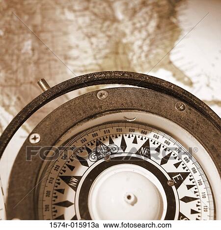 Close-up of a compass View Large Photo Image Stock Image - Close-up of a compass. Fotosearch