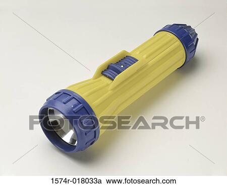Stock Image - Close-up of a flashlight. Fotosearch