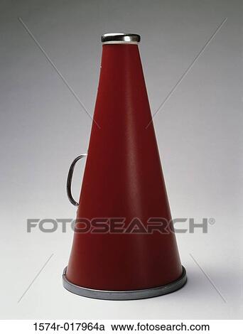 Stock Image - Close-up of a megaphone. Fotosearch