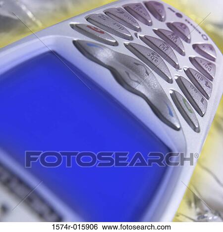 Stock Photograph - Close-up of a mobile phone. Fotosearch