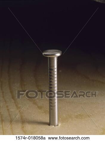 Stock Image - Close-up of a nail. Fotosearch
