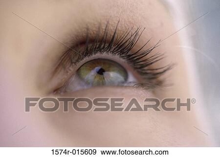 Stock Photo - Close-up of a young woman's eye. Fotosearch