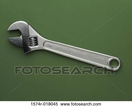 Close-up of an adjustable wrench View Large Photo Image Stock Photography - Close-up of an adjustable wrench. Fotosearch
